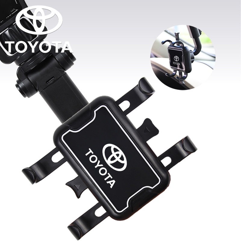 Giá Đỡ Điện Thoại Xoay 360 Độ Gắn Kính Chiếu Hậu Xe Hơi Toyota Vios Yaris Altis Camry Avanza