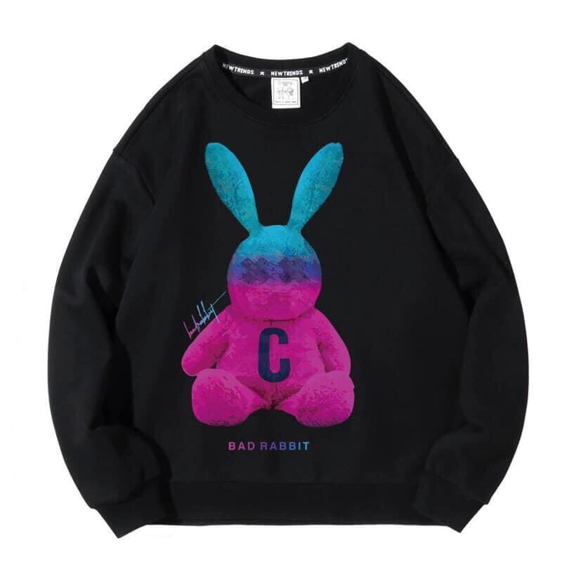 Áo sweater nỉ dày tay thun dài tay đôi nhóm form rộng style