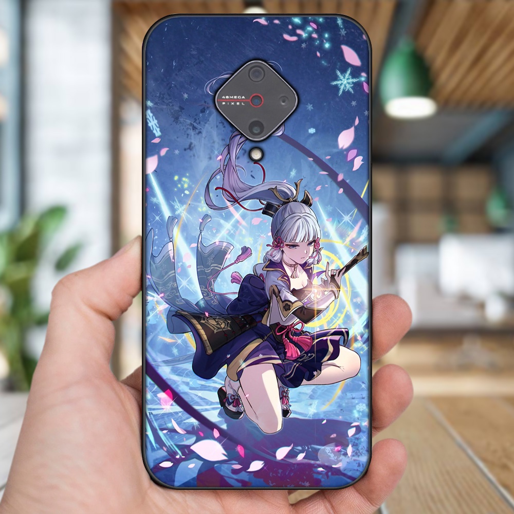 Ốp lưng Vivo S1 Pro viền đen in hình Ayaka Genshin Impact