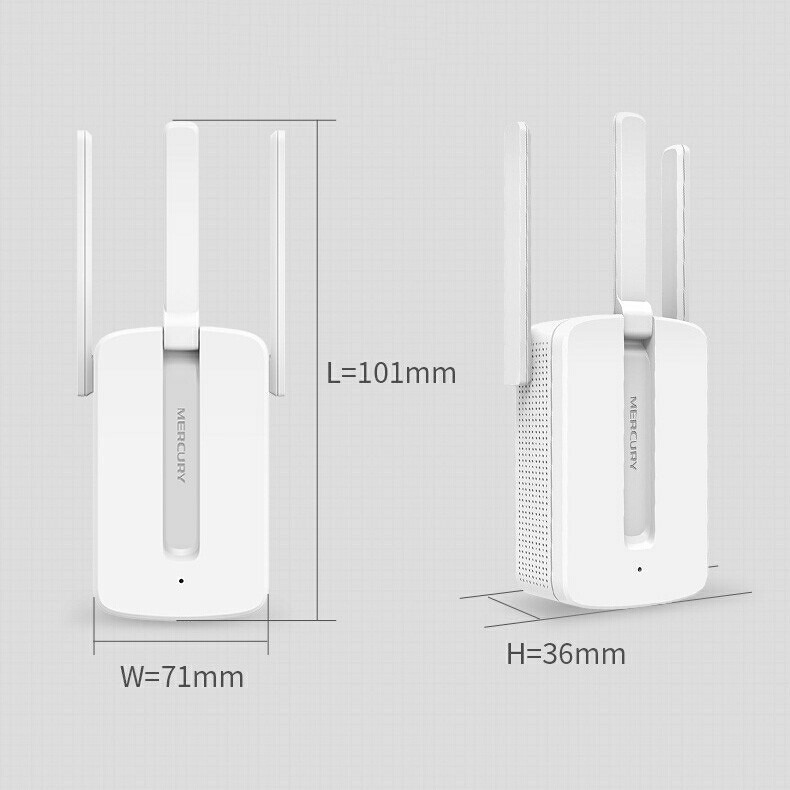 Bộ Kích Sóng Wifi Mercusys Repeater MW300RE 3 RÂU- Kích Sóng, Giải Pháp Dùng Chung Cho Khu Vực Lớn