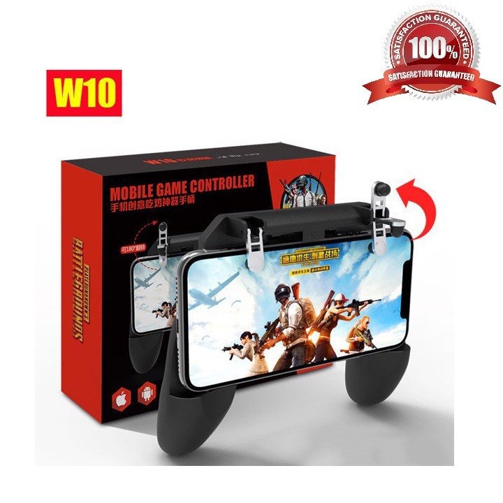 Tay Cầm Game W10 Có Nút Bắn Cho Điện Thoại Chơi Pubg, Ros, Free Fire Controller Tahaz shop .