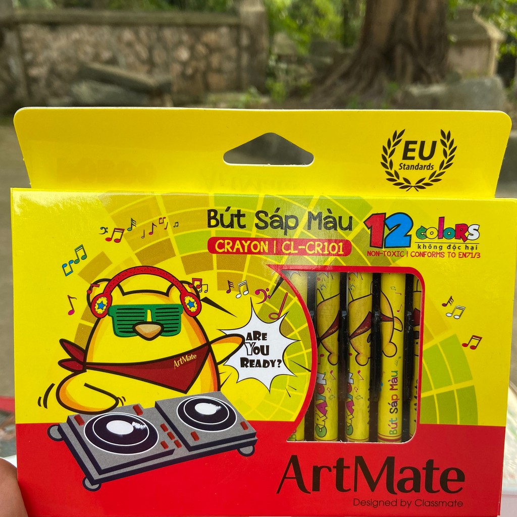 BÚT SÁP MÀU CRAYON 12 MÀU ARTMATE CL-CR101