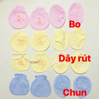 Bao tay bao chân rút,chun,bo Minh Hoàng chất đẹp cho trẻ sơ sinh