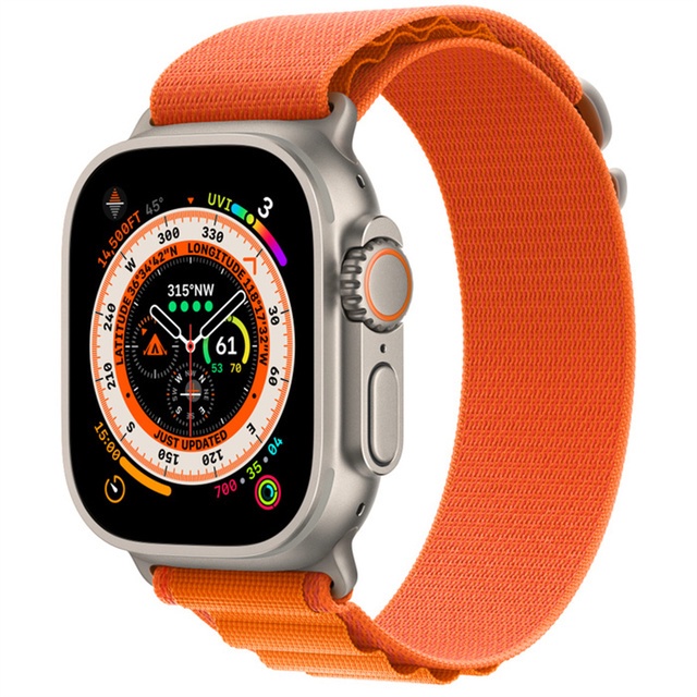 Mới! Dây Đeo Nylon 8 Alpine Cho Đồng Hồ Thông Minh Apple Watch Ultra 49mm 45mm 41mm 44mm 40mm 42mm 8 7 6 5 4 SE 3 Correa