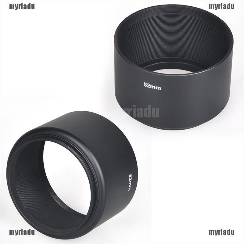 Loa che nắng ống kính máy ảnh bằng kim loại 52mm cho Canon Nikon Pentax Sony Olympus