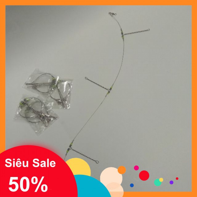 Thẻo cáp 2 3 lưỡi câu cá