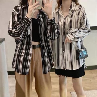 Áo sơ mi kẻ dáng dài⚡️2 màu