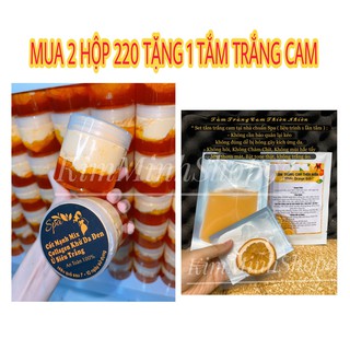 2 Hộp BODY SÂM CỐT MẠNH MIX COLLAGEN Ủ TRẮNG KHÔNG LỘ VÂNG KEM TẶNG MUỖNG VÀ KÍCH TRẮNG