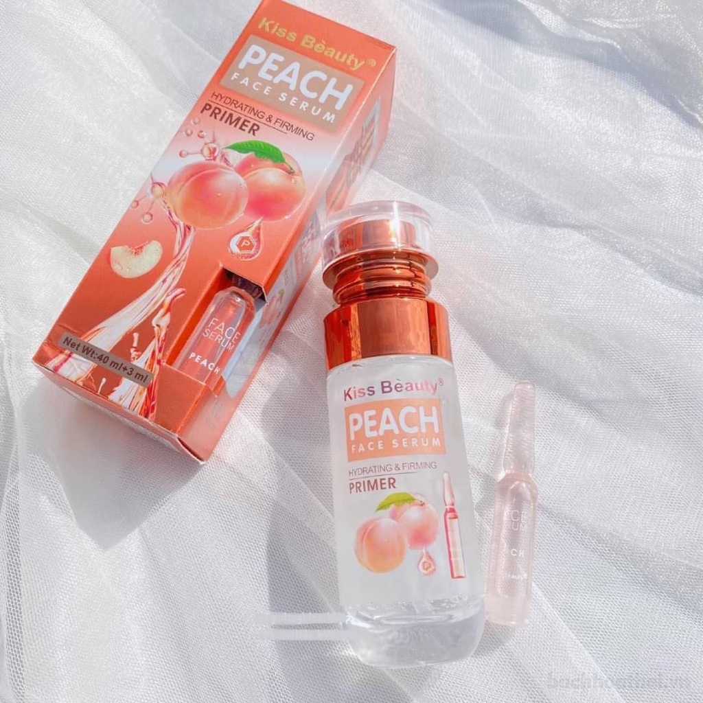 [Makeup] Kem lót trang điểm kèm serum dưỡng da Kiss Beauty Peach Face Serum &amp; Primer