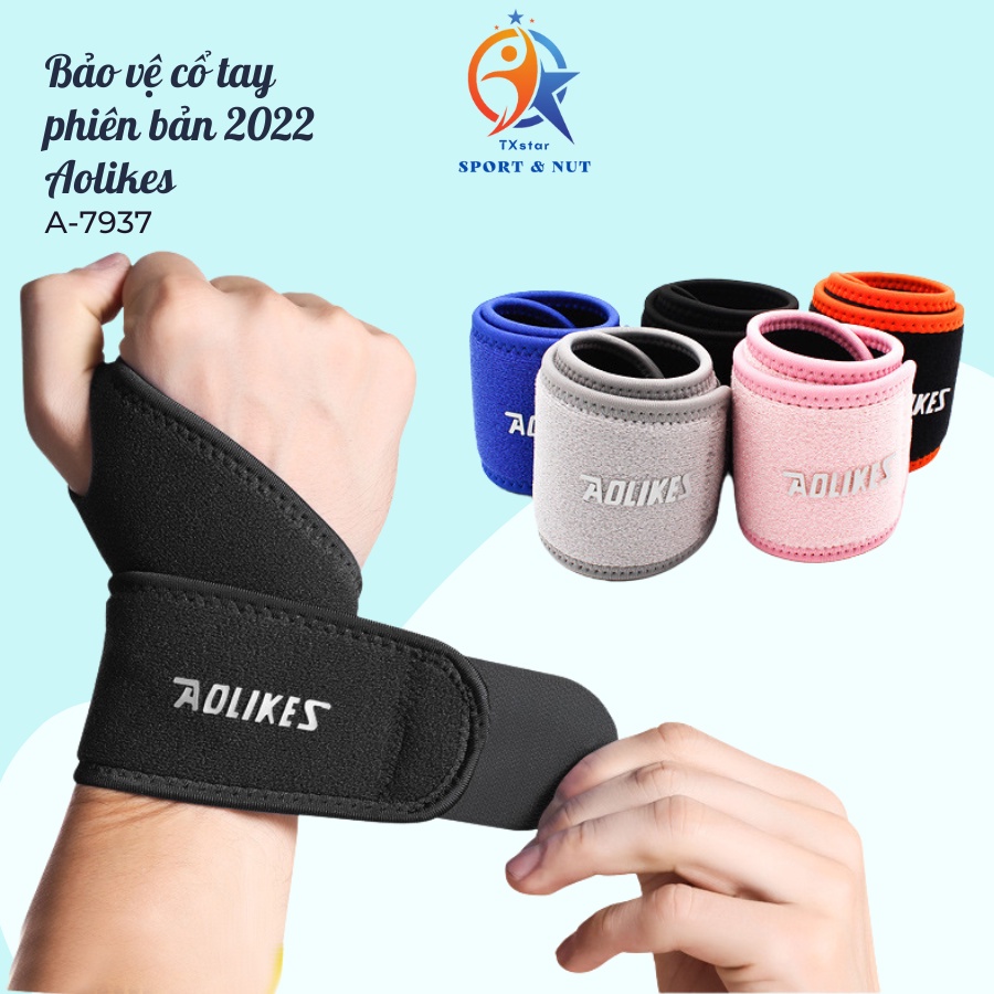 Băng quấn cổ tay bảo vệ khớp cổ tay tập gym yoga chơi thể thao phiên bản 2023 chính hãng Aolikes