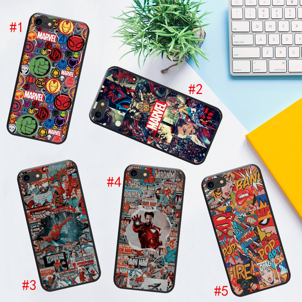 MARVEL COMICS Ốp Điện Thoại Silicon Dẻo In Hình Truyện Tranh Marvel Cho Oppo F11 R9 R9S A1K R15 R17 Pro A5 A9 2020