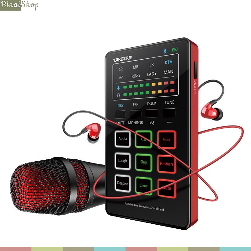 [Mã ELHACE giảm 4% đơn 300K] Combo Micro Thu Âm, LiveStream Siêu Nhỏ Gọn Takstar MX1 Mini SET