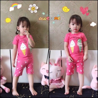 Combo 3 bộ thun coton xịn cho bé gái