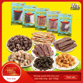 Bánh thưởng cho chó Dr.Dingo (Nhiều loại) (100gr/túi) Đồ ăn cho chó mèo thú cưng