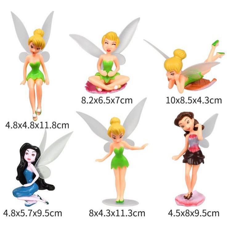 Set 6 Mô Hình Nàng Tiên Hoa Trang Trí Sân Vườn