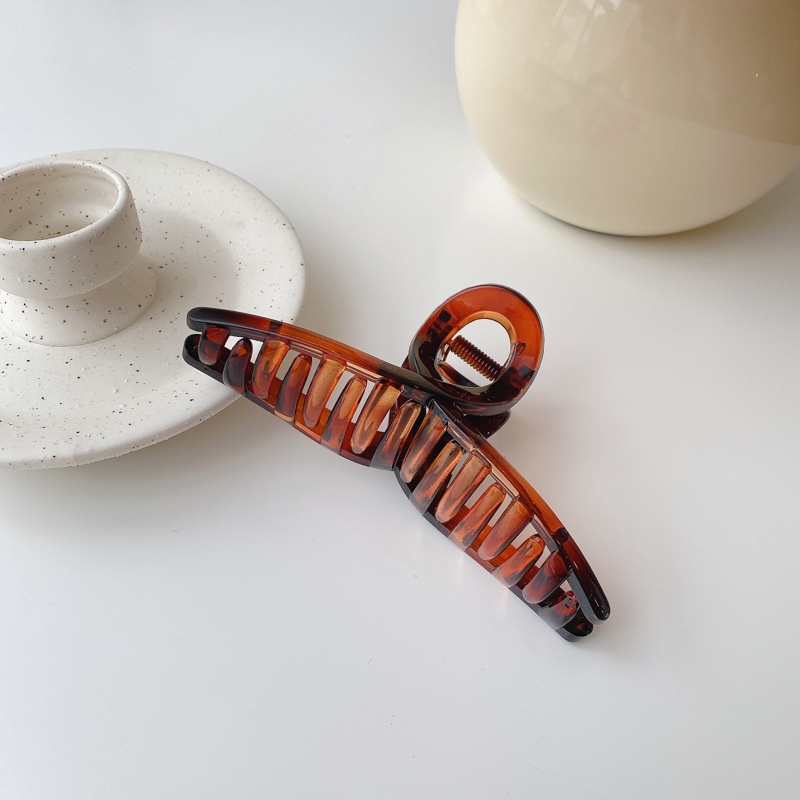 Băng Đô Cài Tóc Trong Suốt Màu Nâu / Đen Cho Nữ