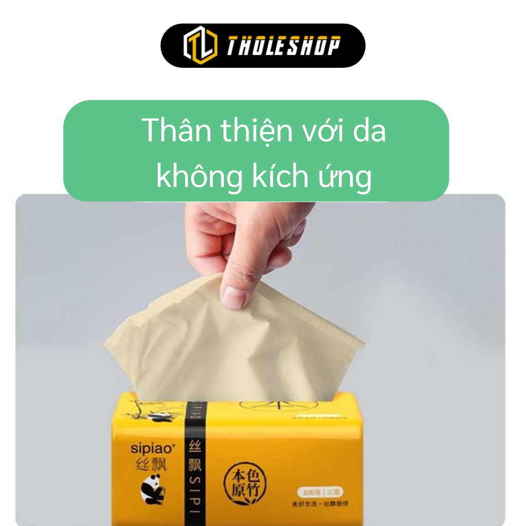 Gói Khăn Giấy Gấu Trúc Nguyên Sinh 300 Tờ Giấy 3 Lớp 10394