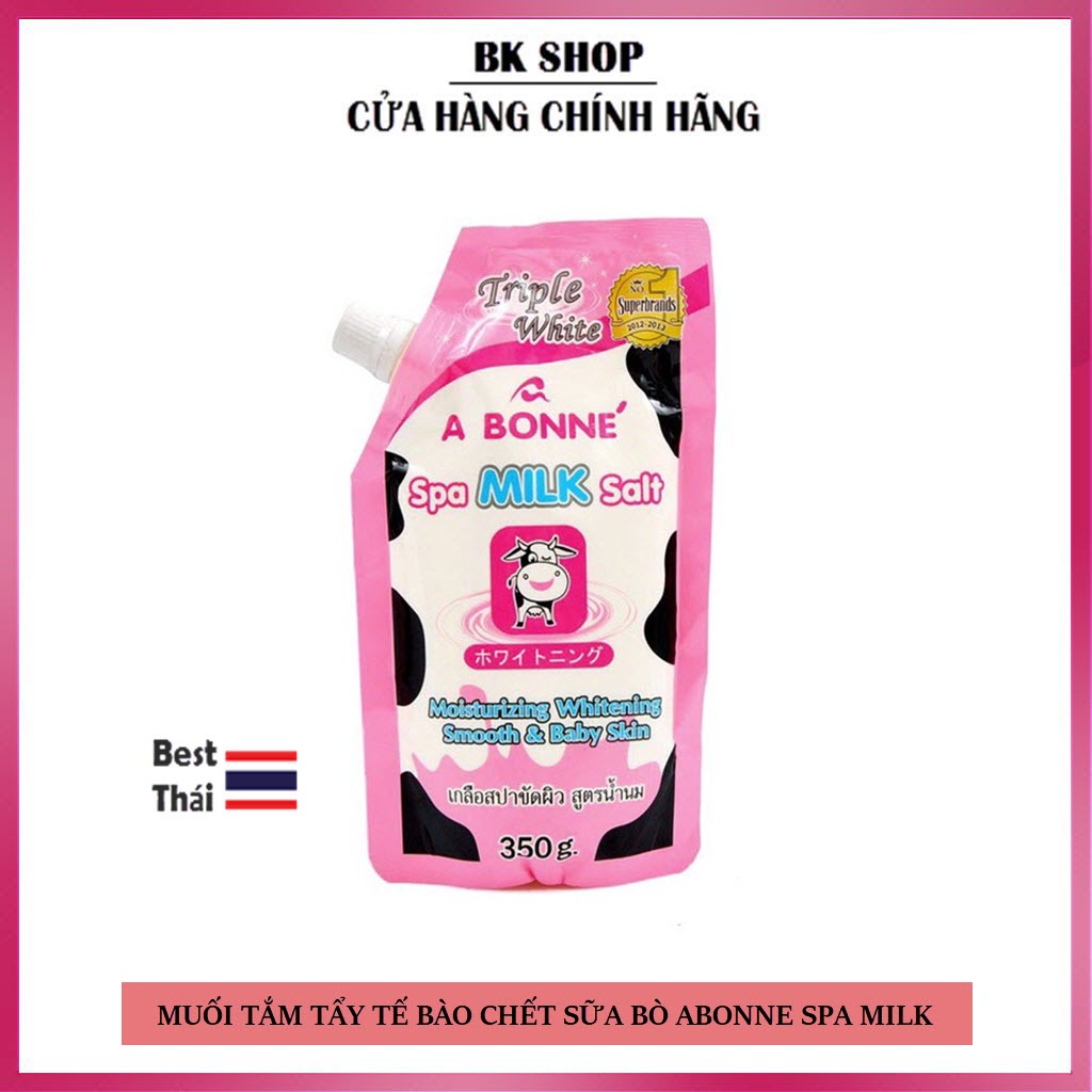 (Auth Thái) Muối tắm sữa bò tẩy tế bào chết A Bonne Spa Milk Salt 350g