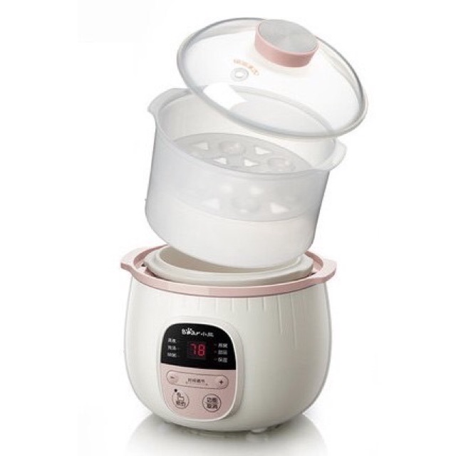 NỒI NẤU CHÁO CÁCH THỦY BEAR 0.8L- CHÍNH HÃNG