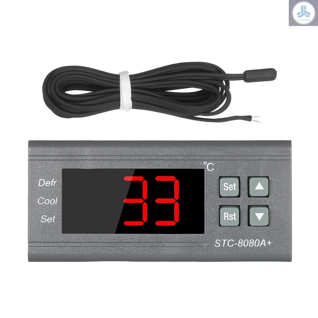 Bộ Điều Khiển Nhiệt Độ Kỹ Thuật Số Tự Động STC-8080A + Cảm Biến Nhiệt Độ Cho Tủ Lạnh 220V VN26