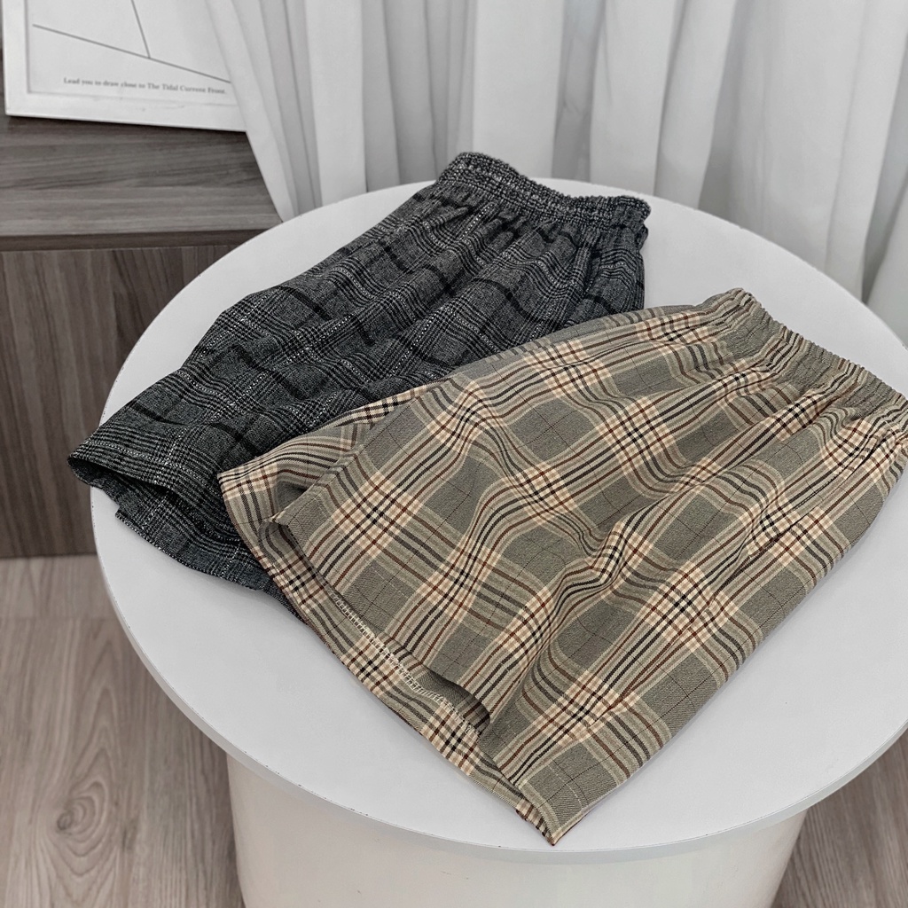 Quần short Caro Jack Lane, Quần cộc họa tiết kẻ caro nam nữ unisex, LOCAL BRAND Jack Lane