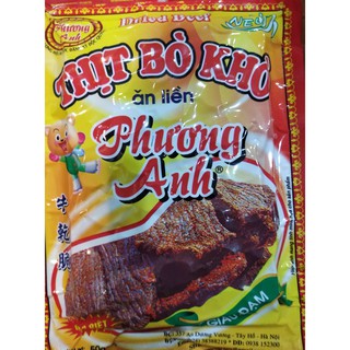 Khô Bò Miếng Thơm Ngon Phương Anh 50gr - Bò Thật (Có giấy chứng nhận)