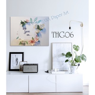 Bộ làm tranh hoa giấy 3D