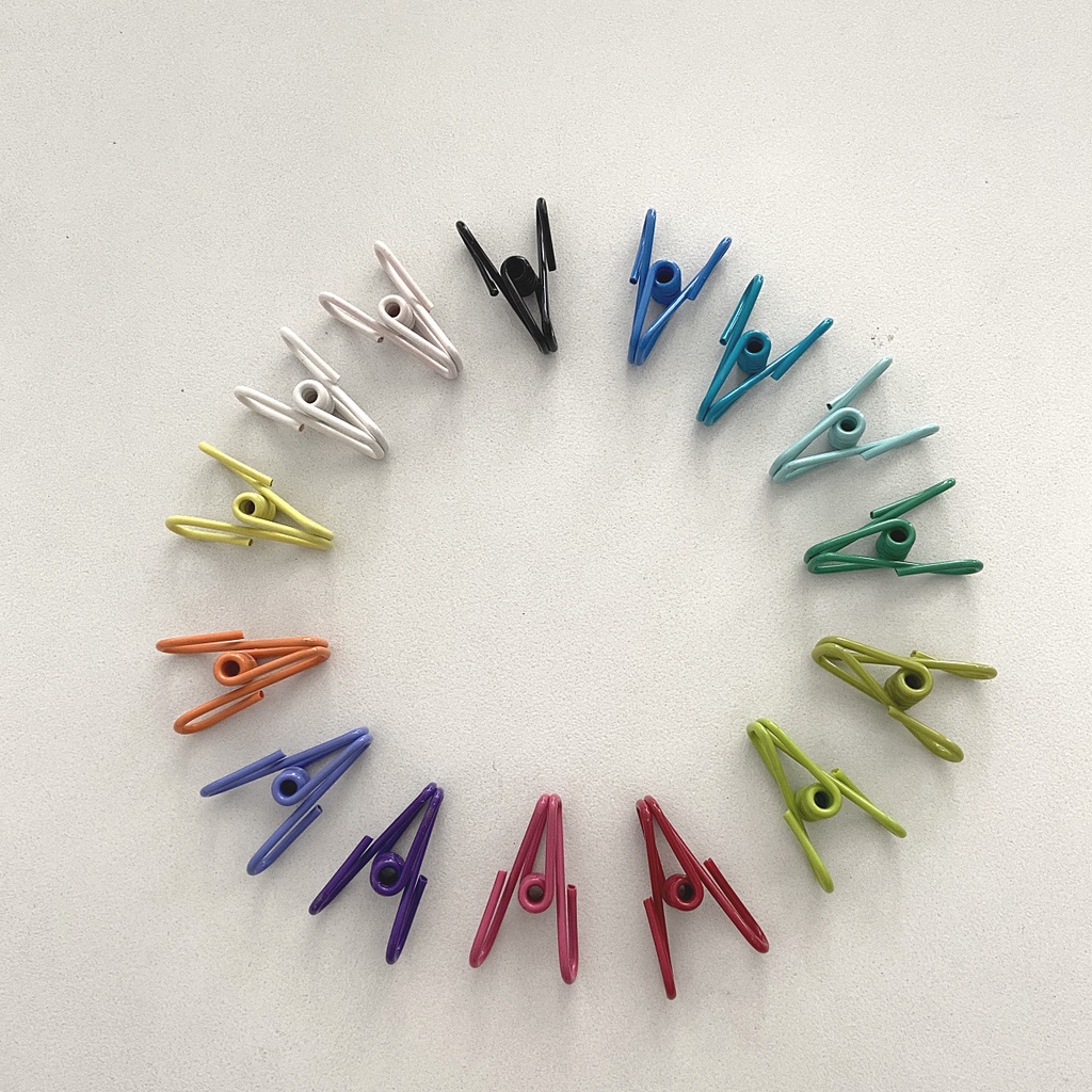 Kẹp Quần Áo Chống Gió Bằng Nhựa Nhiều Màu Sắc Đa Năng Phong Cách Hàn Quốc DIY