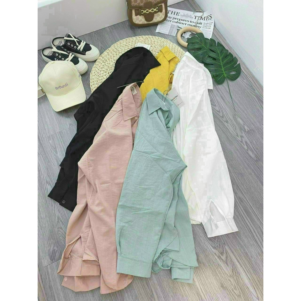 Áo sơ mi đũi tay dài 1 túi thời trang sang trọng - 753