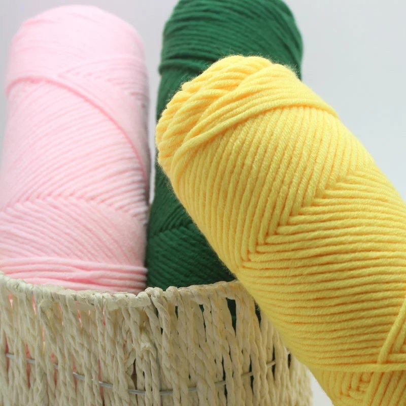 Len cotton baby sợi mềm mịn 4mm