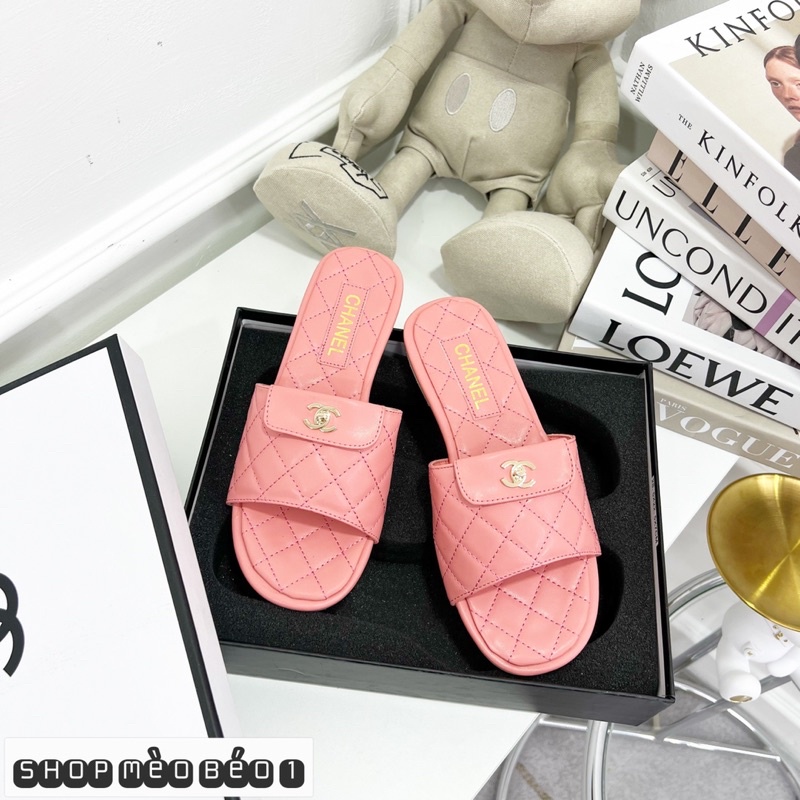 Dép quai ngang trần chỉ đế bệt fullbox