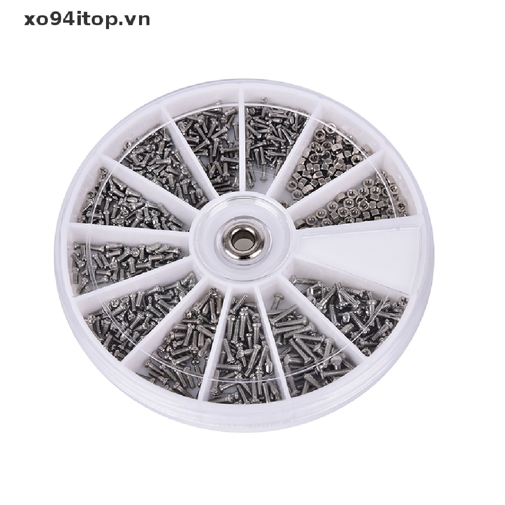 Set 600 Ốc Vít Phụ Tùng Dùng Để Sửa Chữa Đồng Hồ / Mắt Kính Đa Năng Tiện Dụng Mới