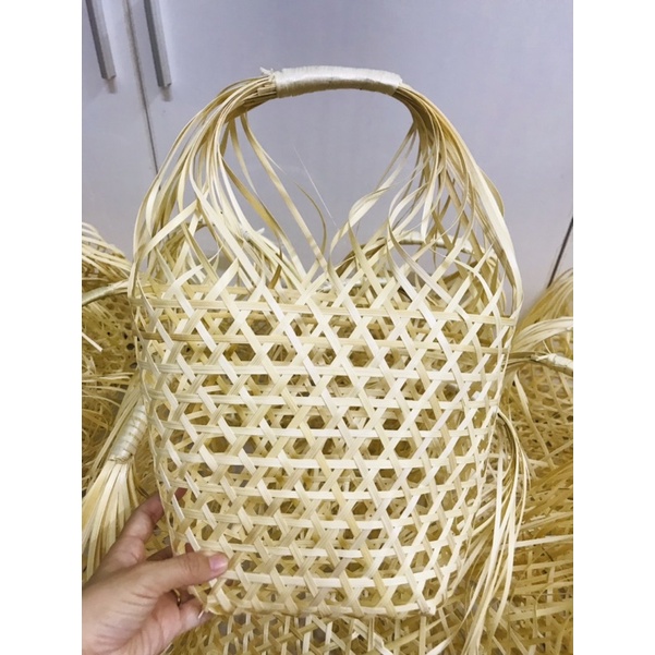 Giỏ mây đựng quà Tết HCM - 1 quai