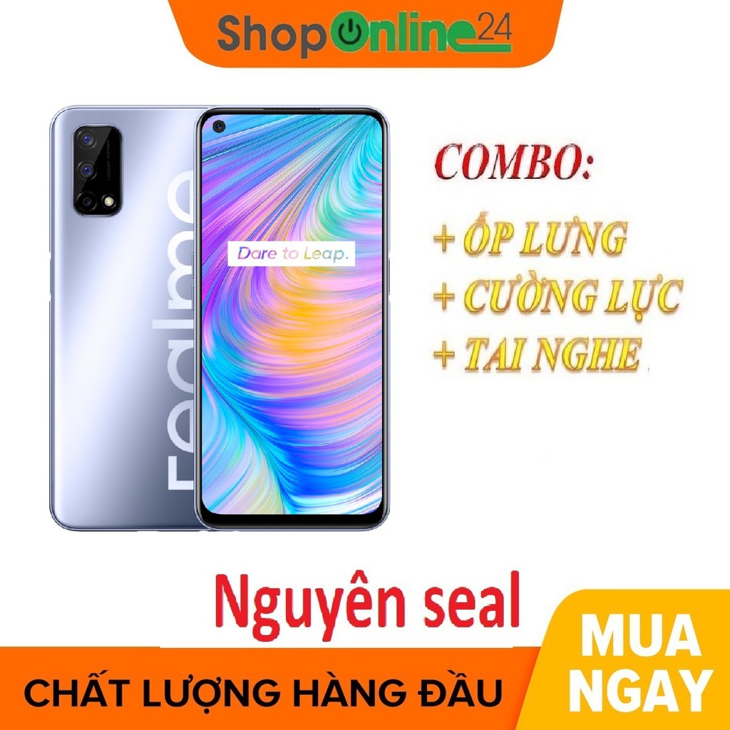 Combo điện thoại Realme Q2 4/128Gb 5G + Cường lực + Ốp lưng + Tai nghe - Hàng nhập khẩu | BigBuy360 - bigbuy360.vn