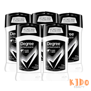 Lăn nách nam Degree ngăn ố vàng áo (76g) Lăn khử mùi hôi nách 72 giờ