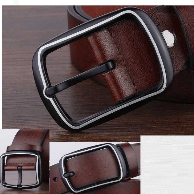 Thắt lưng nam chất liệu da cao cấp mặt kim, dây nịt nam phong cách thời trang sang trọng lịch sự