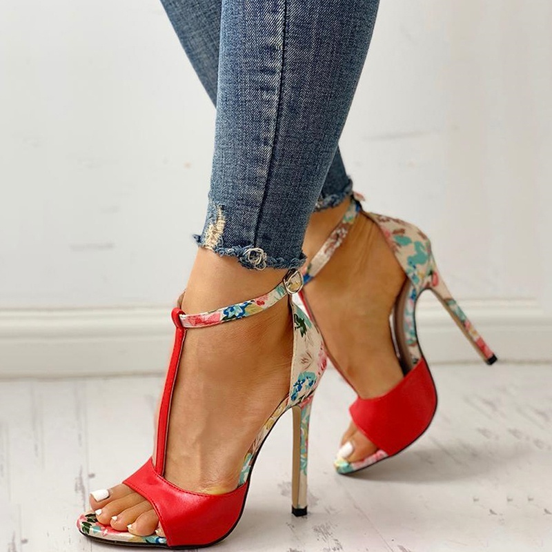 Giày Cao Gót Sandal Làm Từ Da Thời Trang Nữ Cao Cấp