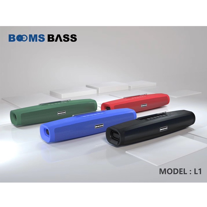 Loa bluetooth BoomsBass L1 kiêm giá đỡ điện thoại kiểu dáng kéo dài sang trọng, âm thanh tuyệt đỉnh