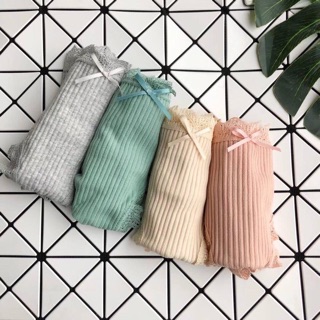 Set 4 quần phối viền ren cực xinh