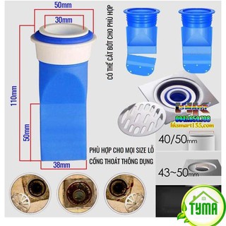 Phễu, bậu ngăn tóc, dụng cụ chặn rác, ngăn mùi hôi cống, chống mùi hôi từ cống thoát nước, lưới lọc chặn rác GD_CMCong