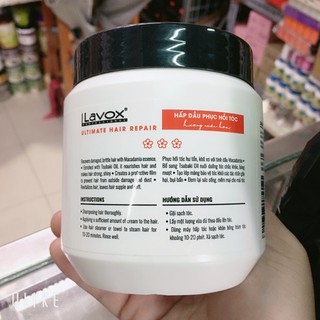 hấp dầu lavox 500ml phục hồi tóc hư tổn