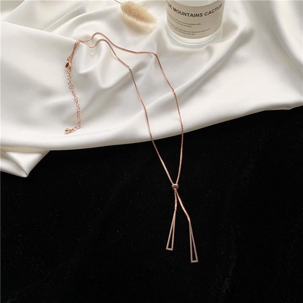 Vòng cổ Thép Titan Mặt Hình Học Thời Trang Cho Nữ