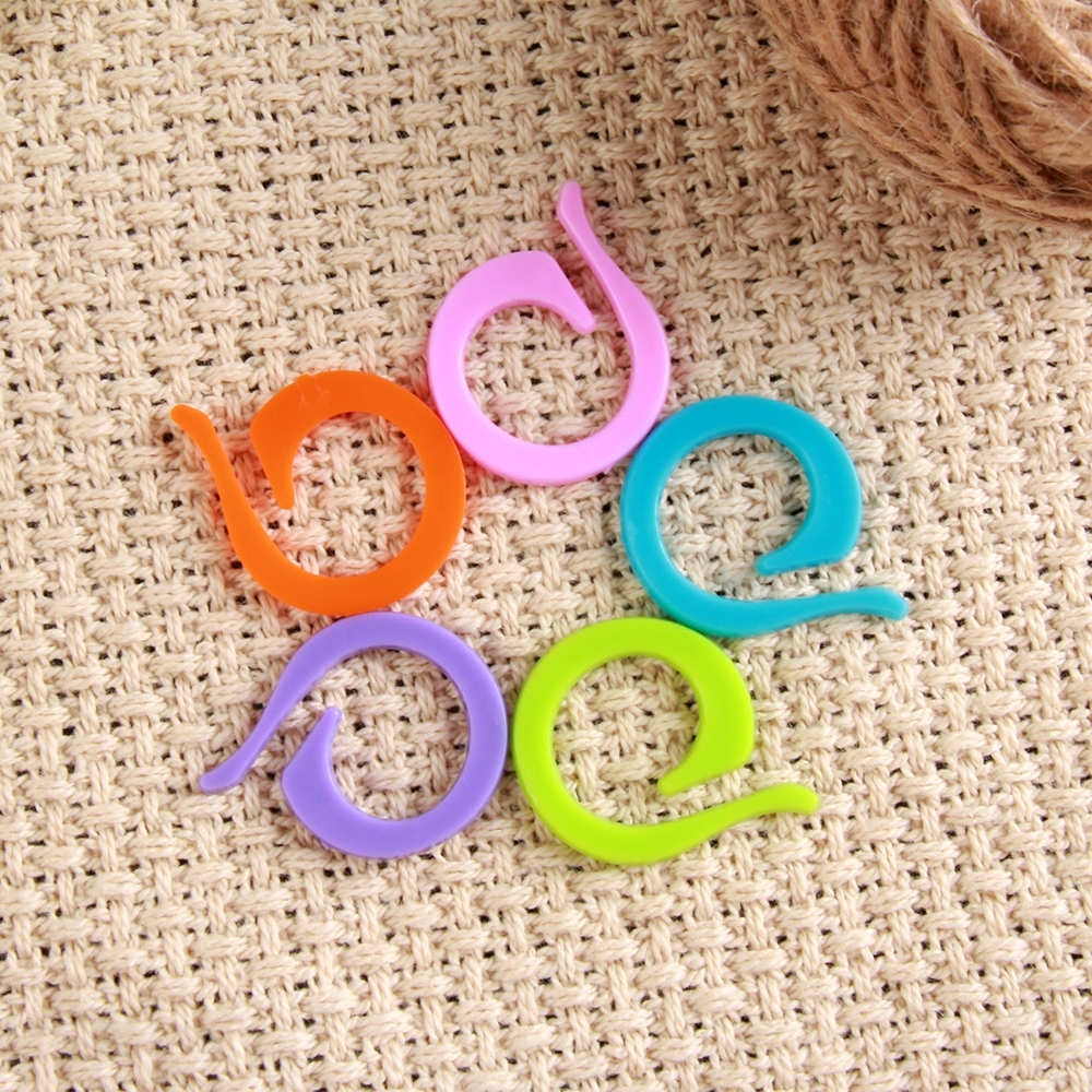 Bộ 20 / 60 / 100 móc đánh dấu đan len bằng nhựa tiện dụng