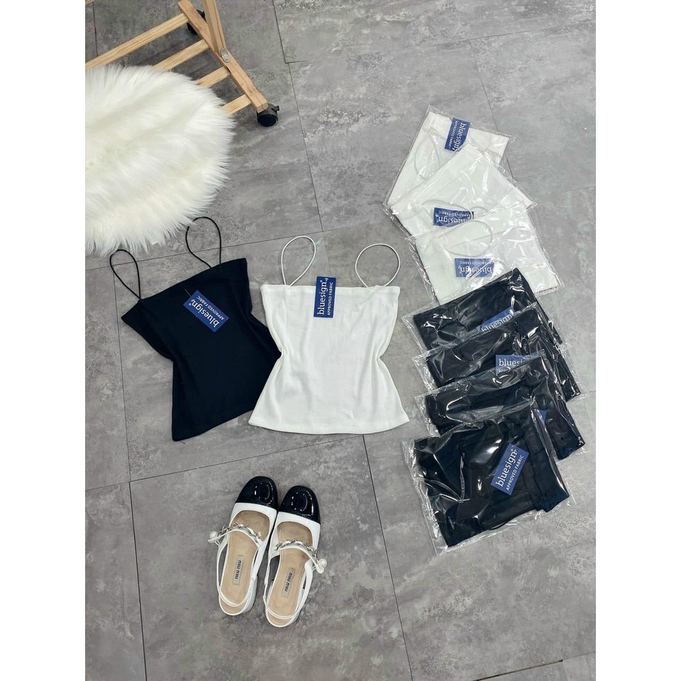 Áo croptop 2 dây sợi bún ôm body COCOSTORE AT02