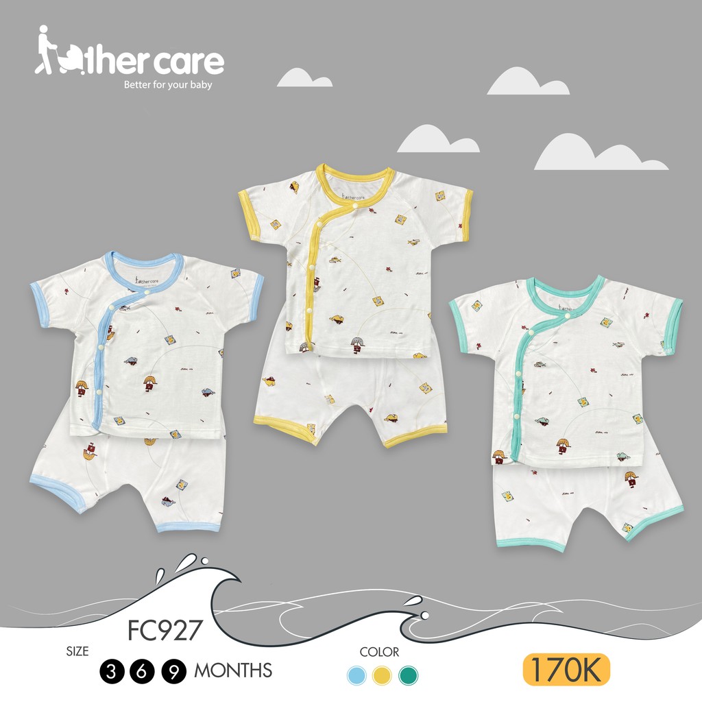 Bộ Quần áo sơ sinh FatherCare Cài lệch CT - Hải tặc FC927