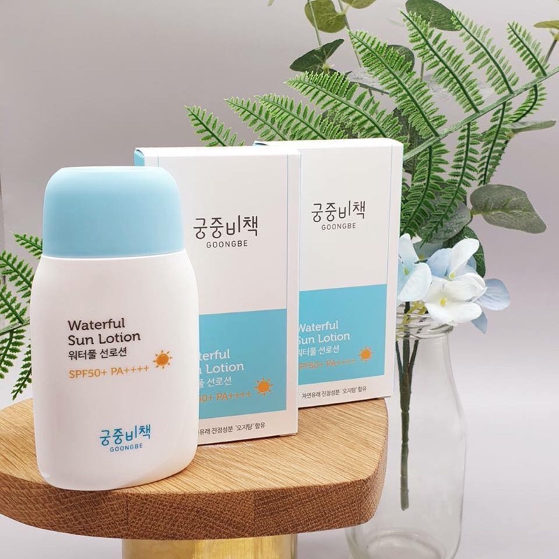 Kem chống nắng Goongbe siêu lành tính cho da bé và mẹ ,Waterful Sun Lotion SPF50+ PA++++ 80g