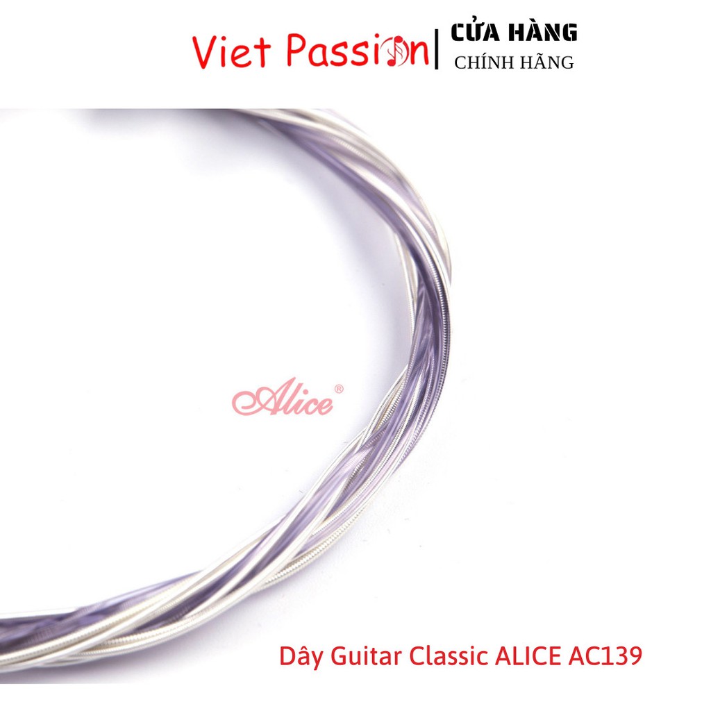 Dây đàn guitar classic Alice AC139 dây nilon cho đàn guitar cổ điển Chính Hãng Viet Passion