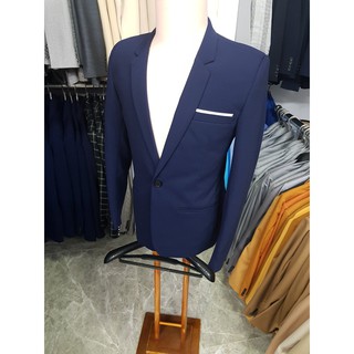 Áo Vest Nam màu Xanh Dương Ôm body