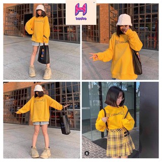 Áo Sweater Nữ Nỉ Lót Bông