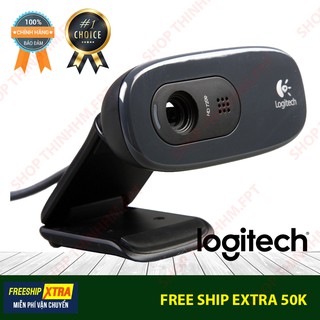 WEBCAM CÓ MIC Logitech HD C270 Fullbox FREESHIP XTRA- Mới 100% - CHỈ CẦN CẮM LÀ SỬ DỤNG ĐƯỢC